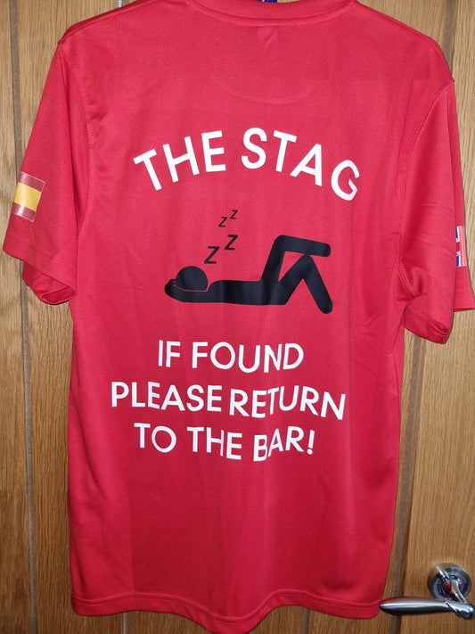 Mens Stag T-shirt (sports style/any theme)