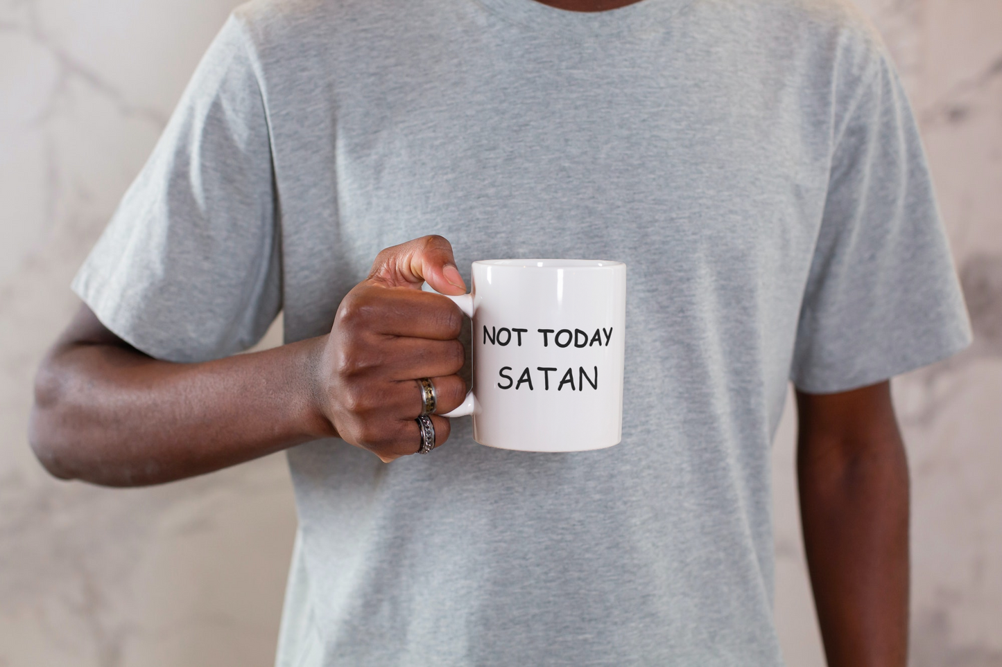 Not today Satan (novelty mug)