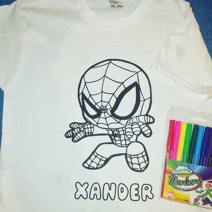 Colour your own T-Shirt (with markers)