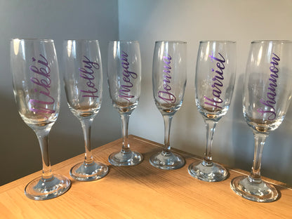 Personalised Champagne Flute