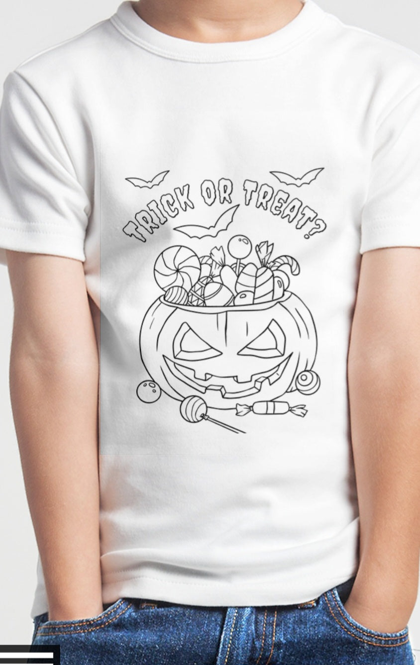 "Colour your own" Halloween T-Shirt